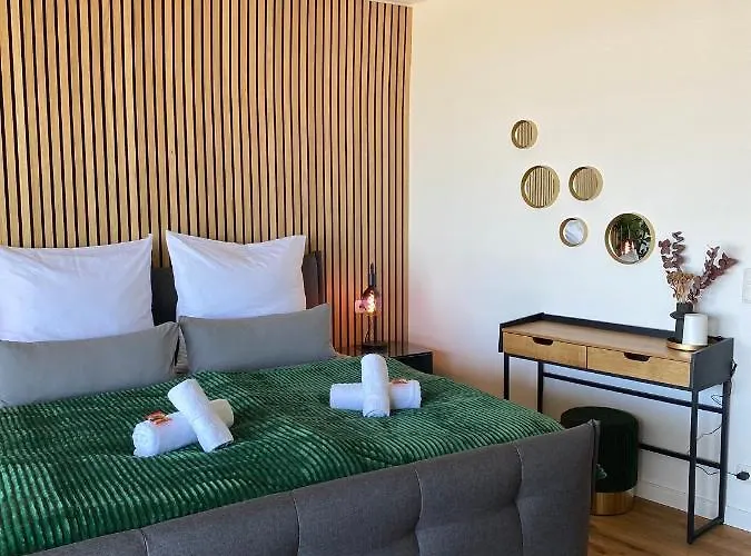 Tower I 26th Floor I Boxspring I Nespresso Apartment Augsburg